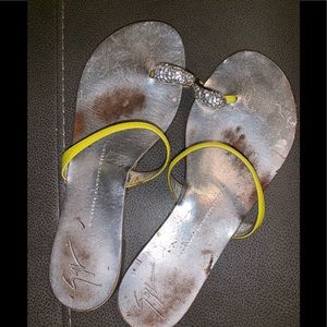 GIUSEPPE ZANOTTI FLATS WITH SWAROVSKI CRYSTALS